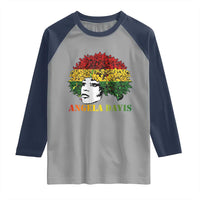 Angela Davis Raglan Shirt Black History Month - Wonder Print Shop