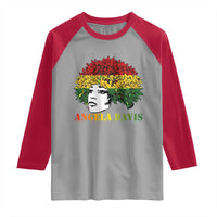 Angela Davis Raglan Shirt Black History Month - Wonder Print Shop