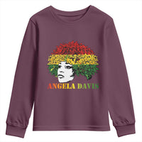 Angela Davis Youth Sweatshirt Black History Month - Wonder Print Shop