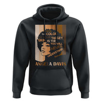 Angela Davis Inspirational Quote Hoodie Black Pride Melanin - Wonder Print Shop