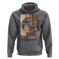 Angela Davis Inspirational Quote Hoodie Black Pride Melanin - Wonder Print Shop