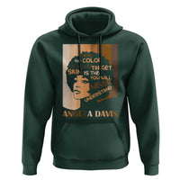 Angela Davis Inspirational Quote Hoodie Black Pride Melanin - Wonder Print Shop