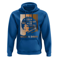 Angela Davis Inspirational Quote Hoodie Black Pride Melanin - Wonder Print Shop