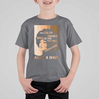 Angela Davis Inspirational Quote T Shirt For Kid Black Pride Melanin - Wonder Print Shop