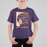 Angela Davis Inspirational Quote T Shirt For Kid Black Pride Melanin - Wonder Print Shop