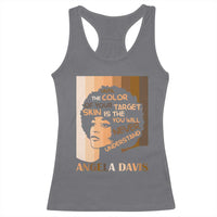 Angela Davis Inspirational Quote Racerback Tank Top Black Pride Melanin - Wonder Print Shop