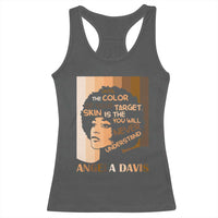 Angela Davis Inspirational Quote Racerback Tank Top Black Pride Melanin - Wonder Print Shop