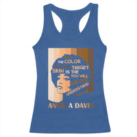 Angela Davis Inspirational Quote Racerback Tank Top Black Pride Melanin - Wonder Print Shop