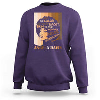 Angela Davis Inspirational Quote Sweatshirt Black Pride Melanin - Wonder Print Shop