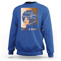 Angela Davis Inspirational Quote Sweatshirt Black Pride Melanin - Wonder Print Shop