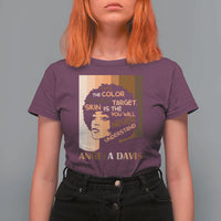 Angela Davis Inspirational Quote T Shirt For Women Black Pride Melanin - Wonder Print Shop