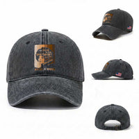 Angela Davis Inspirational Quote Washed Cotton Baseball Cap Black Pride Melanin