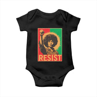 Angela Davis Baby Onesie Political Protest Resist Civil Rights Freedom - Wonder Print Shop