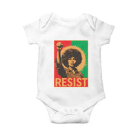 Angela Davis Baby Onesie Political Protest Resist Civil Rights Freedom - Wonder Print Shop