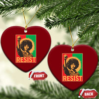 Angela Davis Ceramic Ornament Political Protest Resist Civil Rights Freedom - Wonder Print Shop