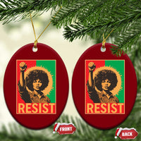 Angela Davis Ceramic Ornament Political Protest Resist Civil Rights Freedom - Wonder Print Shop