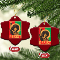 Angela Davis Ceramic Ornament Political Protest Resist Civil Rights Freedom - Wonder Print Shop