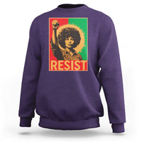 Angela Davis Sweatshirt Political Protest Resist Civil Rights Freedom - Wonder Print Shop