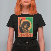 Angela Davis T Shirt For Women Political Protest Resist Civil Rights Freedom - Wonder Print Shop