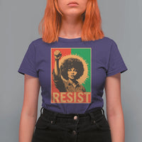 Angela Davis T Shirt For Women Political Protest Resist Civil Rights Freedom - Wonder Print Shop