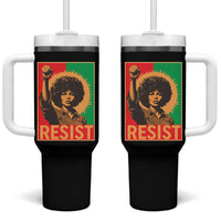 Angela Davis Tumbler With Handle Political Protest Resist Civil Rights Freedom - Wonder Print Shop