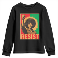 Angela Davis Youth Sweatshirt Political Protest Resist Civil Rights Freedom - Wonder Print Shop