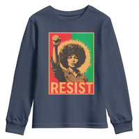 Angela Davis Youth Sweatshirt Political Protest Resist Civil Rights Freedom - Wonder Print Shop