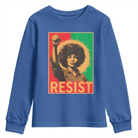 Angela Davis Youth Sweatshirt Political Protest Resist Civil Rights Freedom - Wonder Print Shop