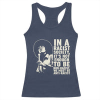 Angela Davis Inspirational Quote Racerback Tank Top - Wonder Print Shop