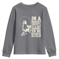Angela Davis Inspirational Quote Youth Sweatshirt - Wonder Print Shop