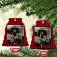 Angela Davis Inspirational Quote Ceramic Ornament Black History Month - Wonder Print Shop