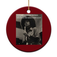 Angela Davis Inspirational Quote Ceramic Ornament Black History Month - Wonder Print Shop