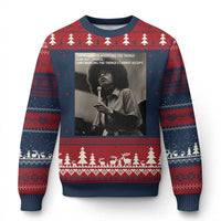 Angela Davis Inspirational Quote Ugly Christmas Sweater Black History Month - Wonder Print Shop