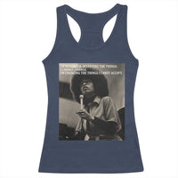 Angela Davis Inspirational Quote Racerback Tank Top Black History Month - Wonder Print Shop