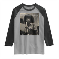Angela Davis Inspirational Quote Raglan Shirt Black History Month - Wonder Print Shop