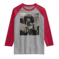 Angela Davis Inspirational Quote Raglan Shirt Black History Month - Wonder Print Shop