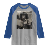 Angela Davis Inspirational Quote Raglan Shirt Black History Month - Wonder Print Shop