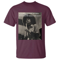Angela Davis Inspirational Quote T Shirt Black History Month - Wonder Print Shop