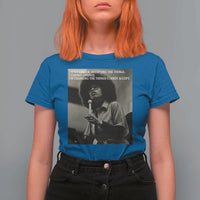 Angela Davis Inspirational Quote T Shirt For Women Black History Month - Wonder Print Shop
