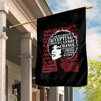 Angela Davis Inspirational Quote Garden Flag Black History Month - Wonder Print Shop