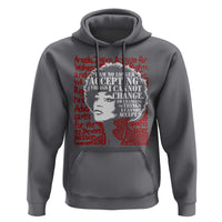 Angela Davis Inspirational Quote Hoodie Black History Month - Wonder Print Shop