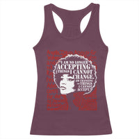 Angela Davis Inspirational Quote Racerback Tank Top Black History Month - Wonder Print Shop