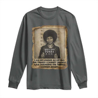 Angela Davis Inspirational Quote Long Sleeve Shirt Black History Melanin - Wonder Print Shop