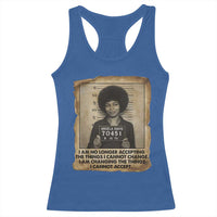 Angela Davis Inspirational Quote Racerback Tank Top Black History Melanin - Wonder Print Shop