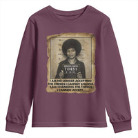 Angela Davis Inspirational Quote Youth Sweatshirt Black History Melanin - Wonder Print Shop