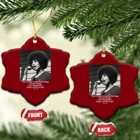 Angela Davis Inspirational Quote Ceramic Ornament Black History African Pride Power - Wonder Print Shop