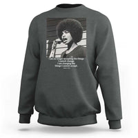 Angela Davis Inspirational Quote Sweatshirt Black History African Pride Power - Wonder Print Shop
