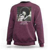 Angela Davis Inspirational Quote Sweatshirt Black History African Pride Power - Wonder Print Shop