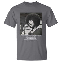 Angela Davis Inspirational Quote T Shirt Black History African Pride Power - Wonder Print Shop