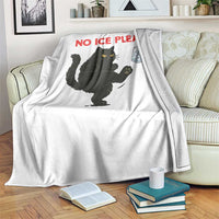 No Ice Please Throw Blanket Funny Black Cat Abolish ICE Meme Protest